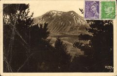 VINTAGE POSTCARD Mount Mezenc Landscape