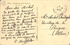 VINTAGE POSTCARD Mount Mezenc Landscape