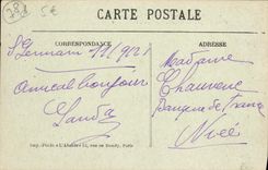 VINTAGE POSTCARD German St in Bush hammer Places Thiers Panorama taken of the Details castle of architecture