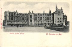 CPA Saint Germain En Laye Chateau Grande Facade
