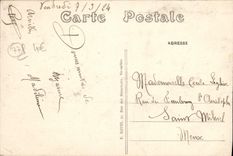 VINTAGE POSTCARD Melun View