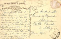 CPA Versailles Le chateau Vue prise des parterres du nord