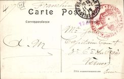 Paladar de Versalles de la POSTAL de la VENDIMIA del sitio grande de Trianon de Marie Antonieta