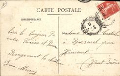 Aduanas Alsacia alemana sin fronteras de la POSTAL de la VENDIMIA