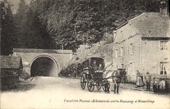 Las aduanas de la POSTAL de la VENDIMIA liberan la frontera alemana entre Bussang y Wesserling