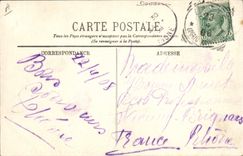 De la VENDIMIA de la POSTAL de las aduanas aduanas Menton francesas e italiano en la frontera