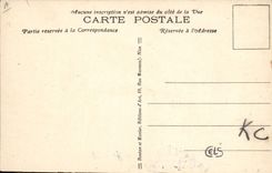 VINTAGE POSTCARD Customs Menton Bridge Saint Louis free Italian Border