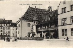 Aduanas de Colmar de las aduanas de la POSTAL de la VENDIMIA viejas