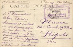 CPA Douanes Menton La frontiere Douaniers francais et italiens au Pont Saint louis