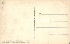 VINTAGE POSTCARD Douanes Grimaldi Vintimiglia Big shot San Luigi