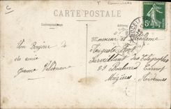 CARTE PHOTO Cafe Loge Pied et a cheval