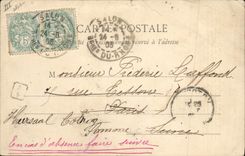 VINTAGE POSTCARD With the great evils great remedies Against the fall of the hair