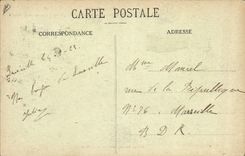 CPA Judaica Juif Judaïca Luneville Entree de la synagogue incendiee par les Allemands