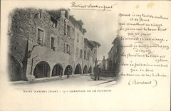 VINTAGE POSTCARD Jewish Judaica Judaïca Holy Maximin District of Juiverie