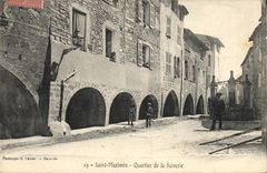 VINTAGE POSTCARD Jewish Judaica Judaïca Holy Maximin District of the juivery