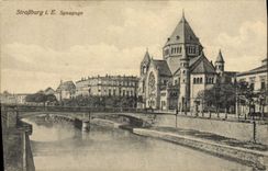 CPA Judaica Juif Judaïca Strasbourg La synagogue 