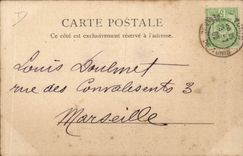 VINTAGE POSTCARD Jewish Judaica Judaïca Jewish with the cemetery Tunis Tunisia