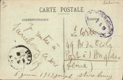 VINTAGE POSTCARD Jewish Judaica Judaïca Strasbourg Quay Kleber ave temple Jew