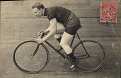 VINTAGE POSTCARD Velo Cycles Cycling Sprinter Van Den Born