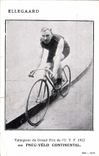 VINTAGE POSTCARD Velo Cycles Cycling Ellegaard Vainqueur of the price of the UVF 1912 Tire Continental Bicycle