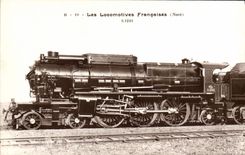 VINTAGE POSTCARD Train Engine 3 1243 North