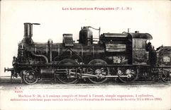 CPA Train Locomotive Machine 36