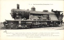 VINTAGE POSTCARD Train Engine Machine 2.741