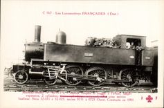 VINTAGE POSTCARD Train Engine Machine Tender NR 32.013
