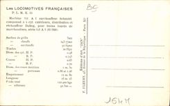 VINTAGE POSTCARD Train Engine PLM E 55