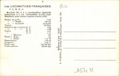 CPA Train Locomotive PLM E 54