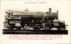 VINTAGE POSTCARD Train Engine Austria Machine 3 0 0S