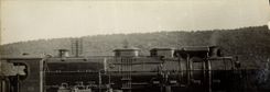 CARTE PHOTO Train Locomotive Hermann