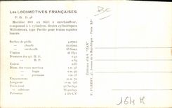 VINTAGE POSTCARD Train Engine PO D48