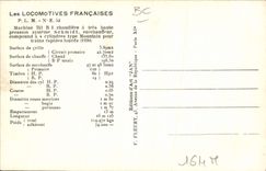 VINTAGE POSTCARD Train Engine PLM E53