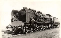 VINTAGE POSTCARD Train Engine PLM E54