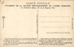 VINTAGE POSTCARD Militaria flags of Verdun