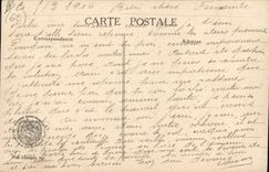 VINTAGE POSTCARD Militaria the war in North After the catch of Carency a brave man receives the military medal