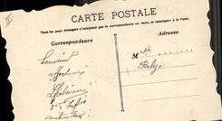 VINTAGE POSTCARD Militaria Flag Belgium (drawing with the hand)