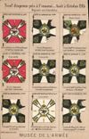 VINTAGE POSTCARD Militaria German Flags Paris Museum of the army