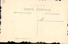 VINTAGE POSTCARD Militaria Flag England (drawing with the hand)