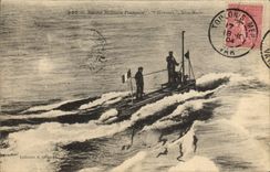 CPA Bateau Sous marin Sous-marin Gymnote 