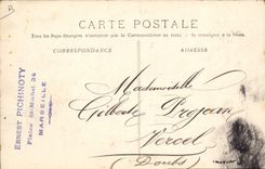 VINTAGE POSTCARD Boat Sinkable Underwater Submarine Stork