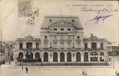 CPA Le Theatre Cherbourg