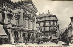 CPA Chambery Le Theatre et la rue d'Italie 