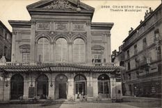 VINTAGE POSTCARD the municipal Theater Chambéry