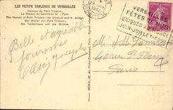 VINTAGE POSTCARD Versailles Hamlet of Small Trianon the house of the dovecote and the bridge