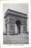 CPA Paris L'Arc de Triomphe