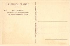 CPA Saint Paul Vue generale a travers les cypres