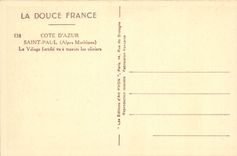 CPA Saint Paul Le Village Fortifie vu a travers les oliviers