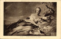 VINTAGE POSTCARD Nattier Mrs Henriette De France Museum of Versailles